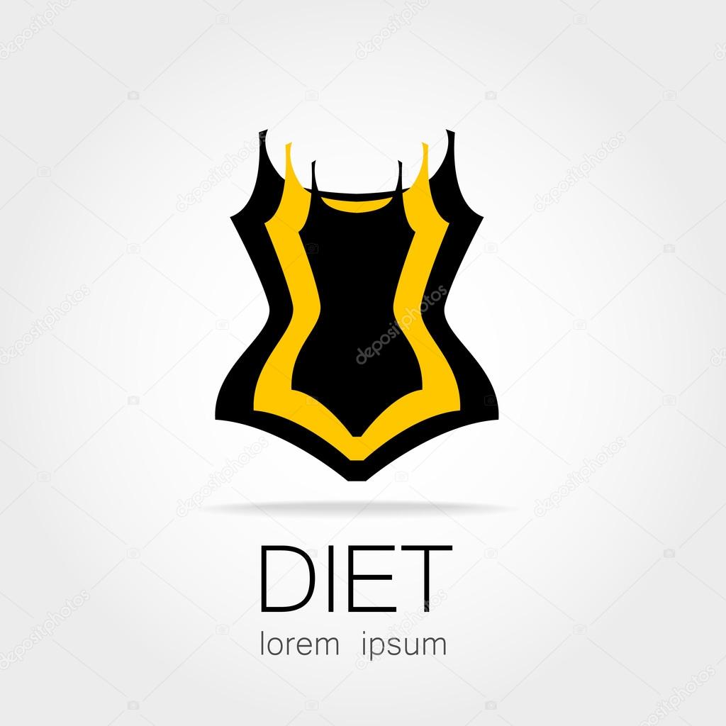 Weight Loss. Template sign for the diet, beauty and weight loss, women's health and sports club.