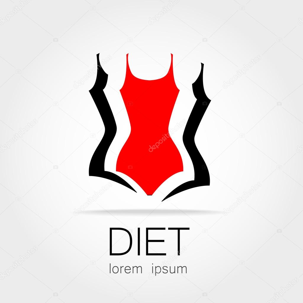 Weight Loss. Template sign for the diet, beauty and weight loss, women's health and sports club.