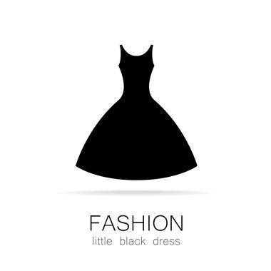 moda küçük siyah elbise şablonu