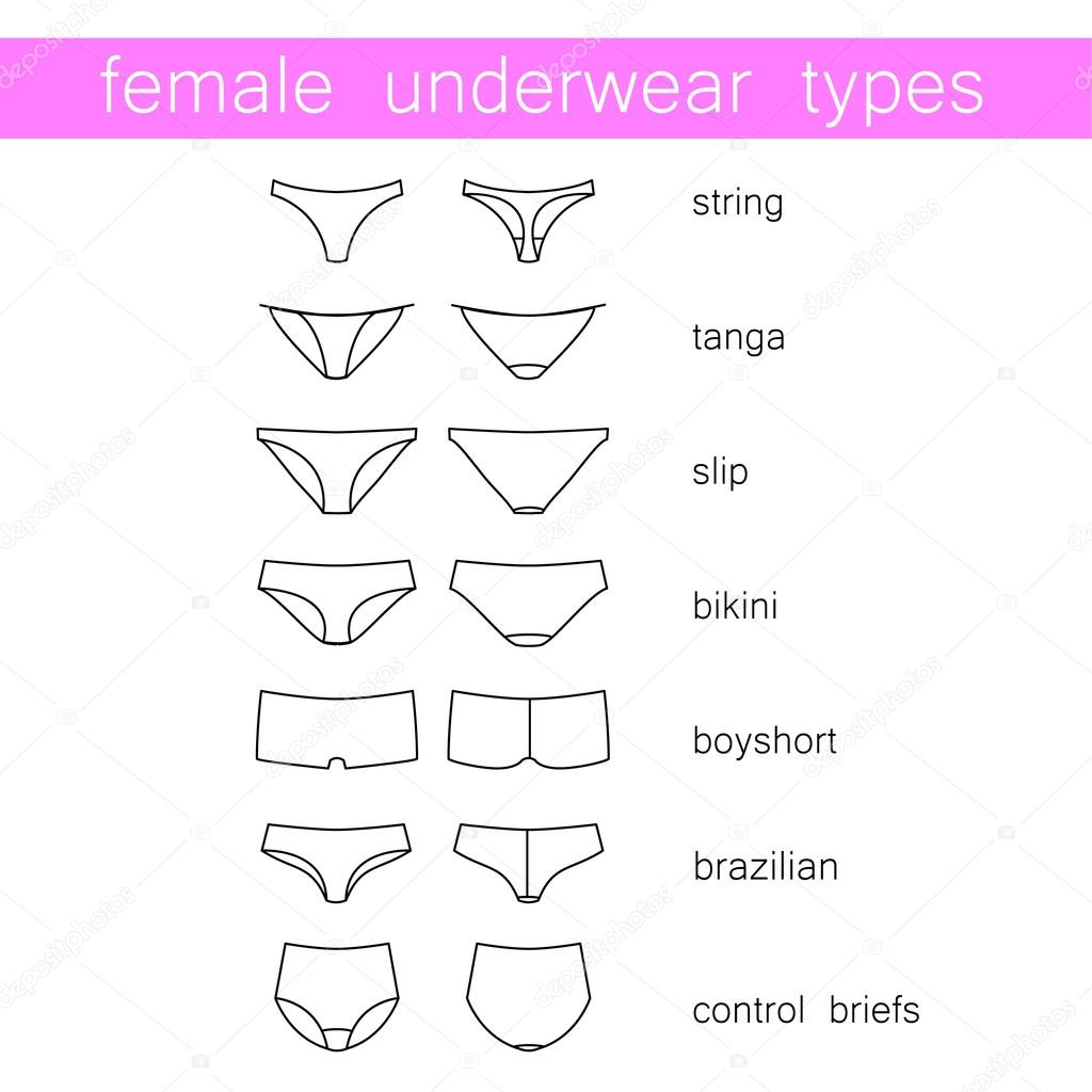 Female underwear types Stock Vector Image by ©antoshkaforever #79715432