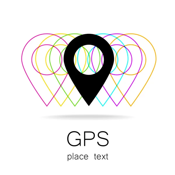 Logotipo gps — Vetor de Stock