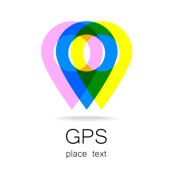 Logotipo gps — Vetor de Stock