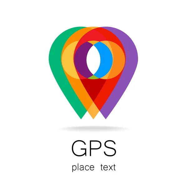 GPS-logotypen — Stock vektor