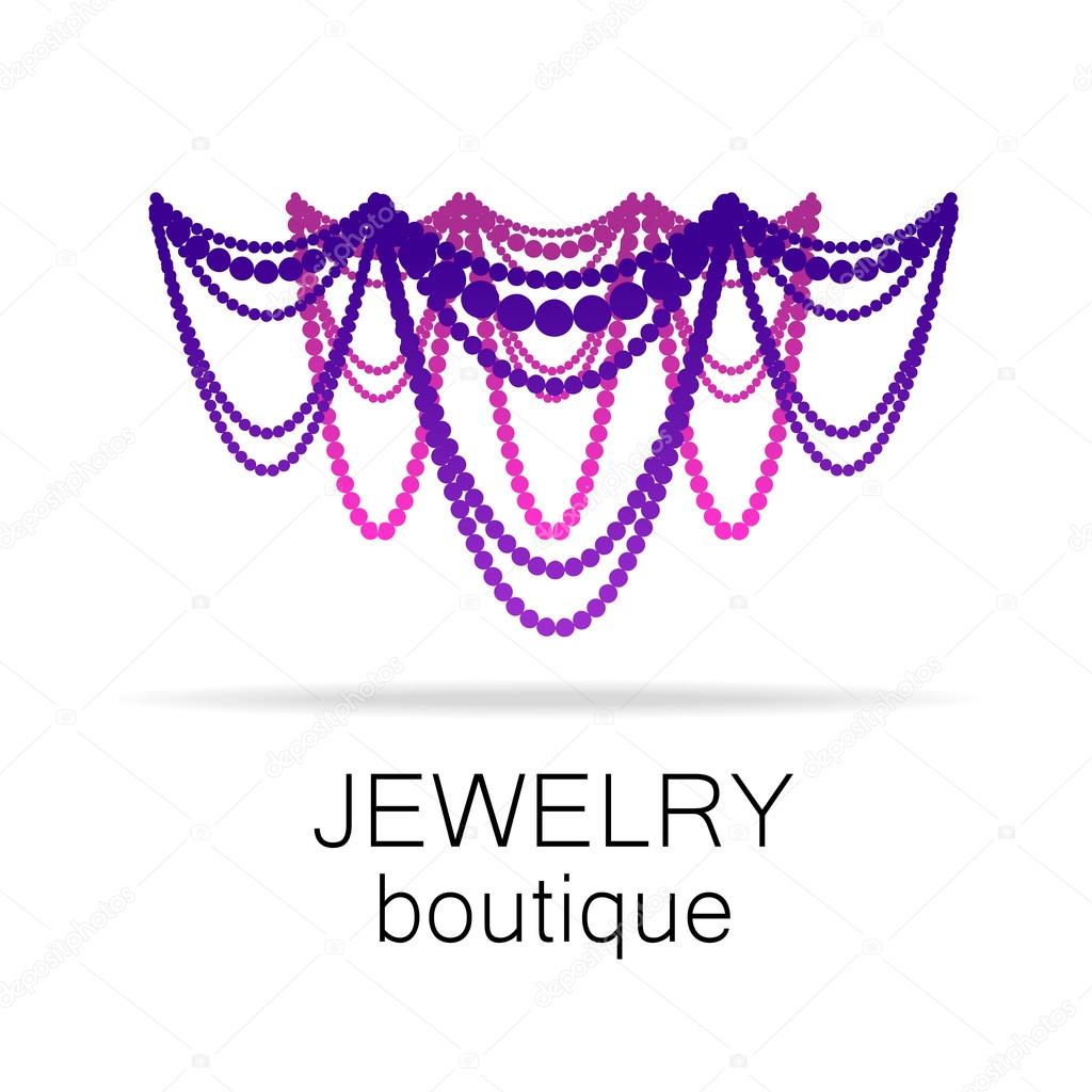 Jewelry - template logo for jewelry salon, manufacture of jewelry, brand jewelry.