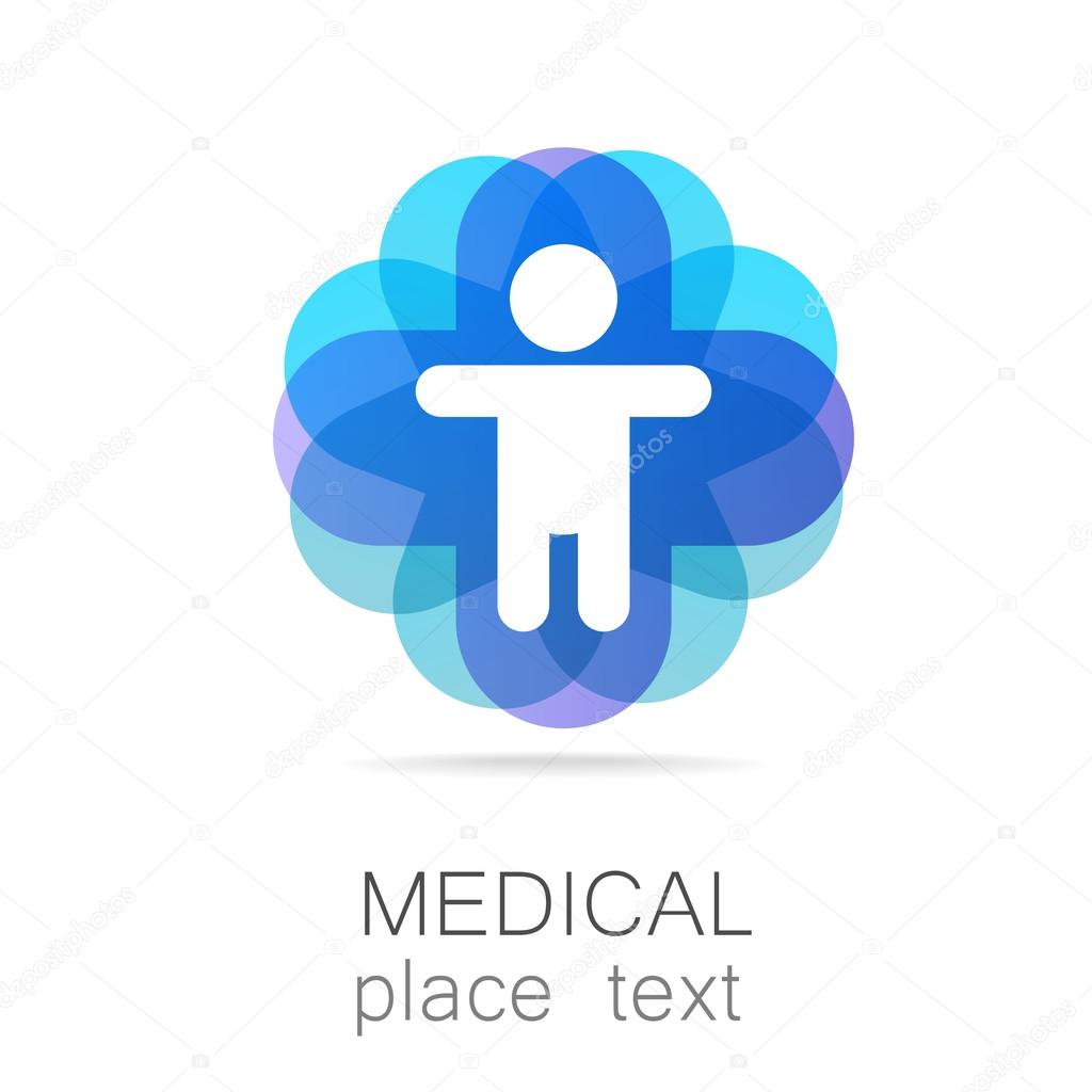 Medical logo - the concept for sign a medical institution, a center, foundation, organization, association, hospital.