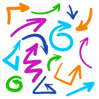 oklar çizim tasarım şablonu