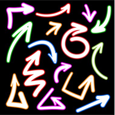 oklar çizim tasarım şablonu