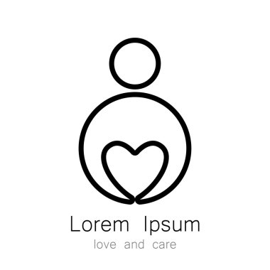 logo şablonu aşk bakım