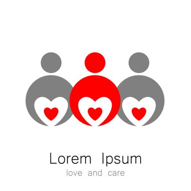 logo şablonu aşk bakım