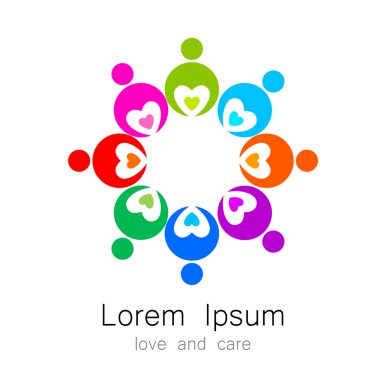 logo şablonu aşk bakım