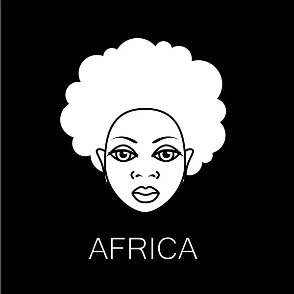 África gente firmar — Vector de stock