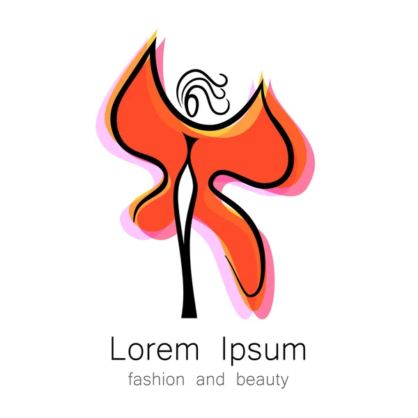 Шаблон логотипа моды — стоковый вектор