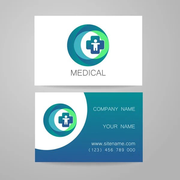 Plantilla de tarjeta médica — Vector de stock