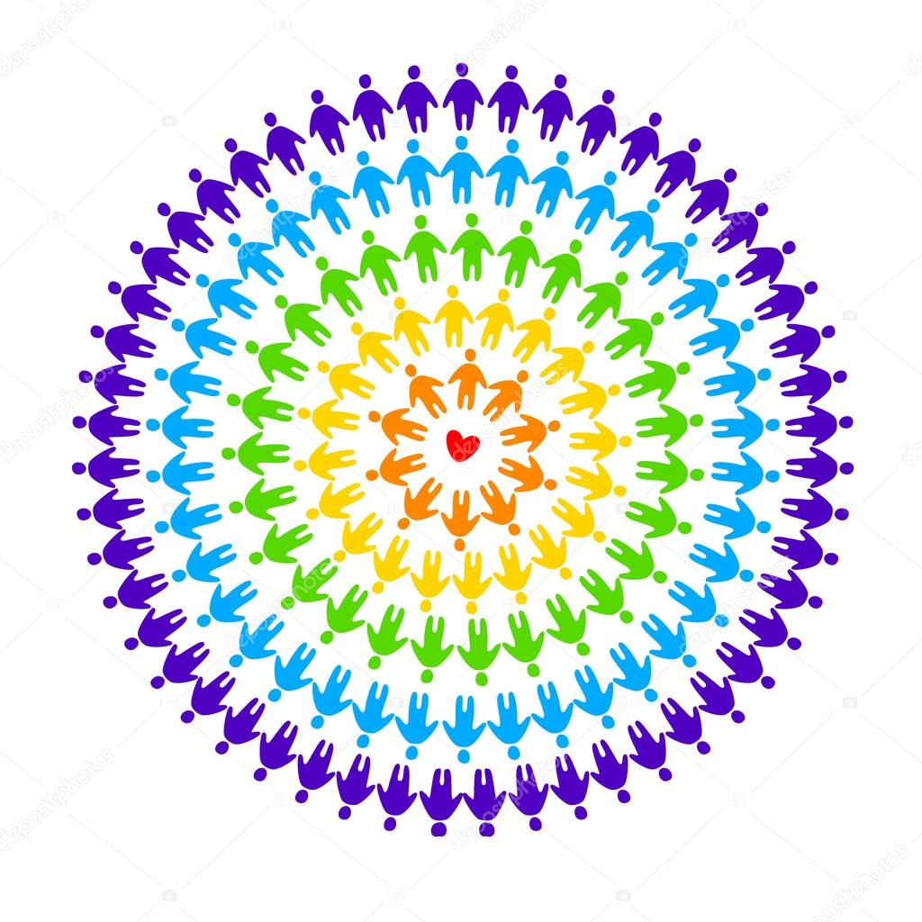 LGBT - a sign of gays and lesbians. The idea of a logo design for a gay pride parade, festival of free love or union protection of the rights of homosexuals.