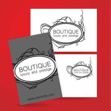 Butik lüks prestij logosu