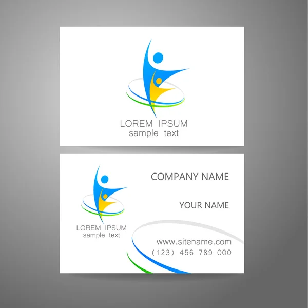 Team company logo identity template — Stock Vector