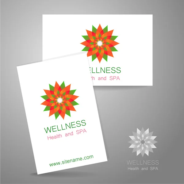 Logo wellness — Vector de stock