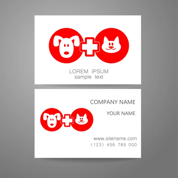 Modèle de logo de médecine vétérinaire — Image vectorielle