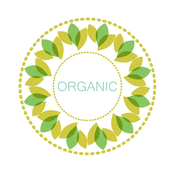 Organik logosu — Stok Vektör