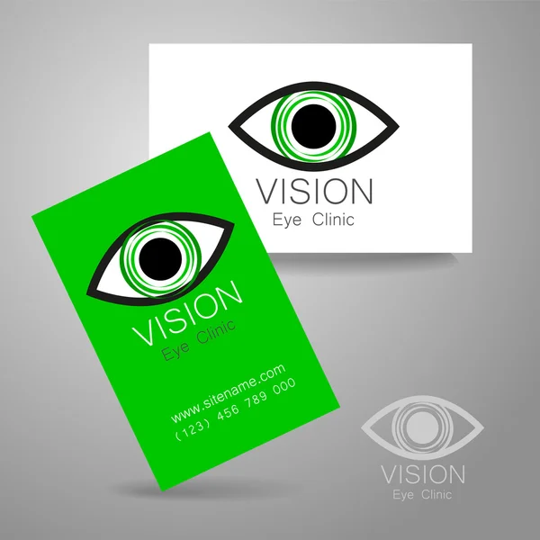 Vision clinique des yeux — Image vectorielle