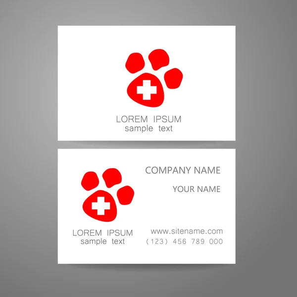 Veterinary medicine logo template — Stock Vector