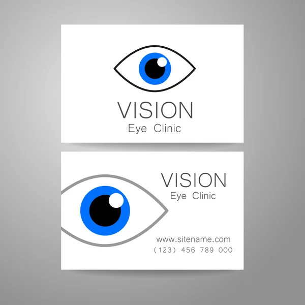 Clínica de visión ocular — Vector de stock