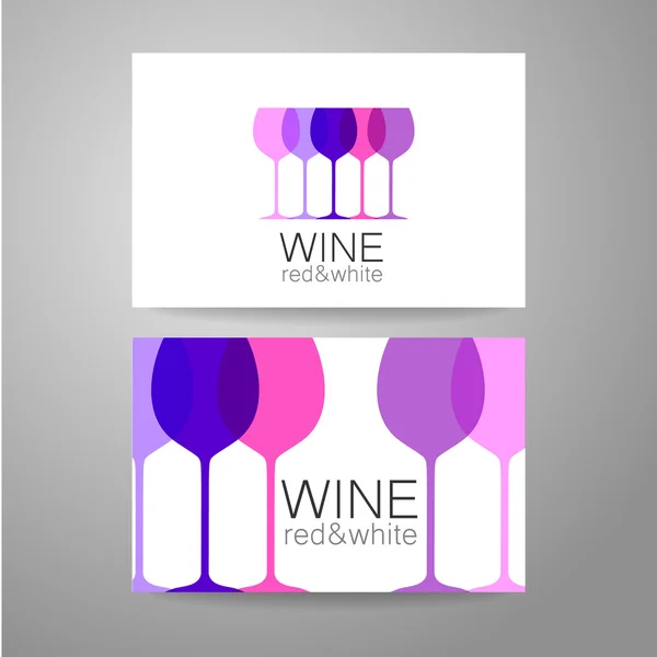 Vin logotyp — Stock vektor