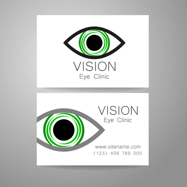 Clínica de visión ocular — Vector de stock