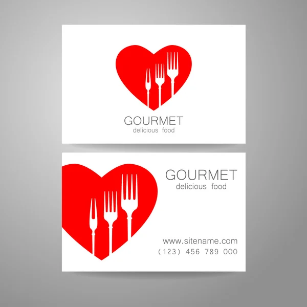 Logotipo de comida gourmet — Vector de stock