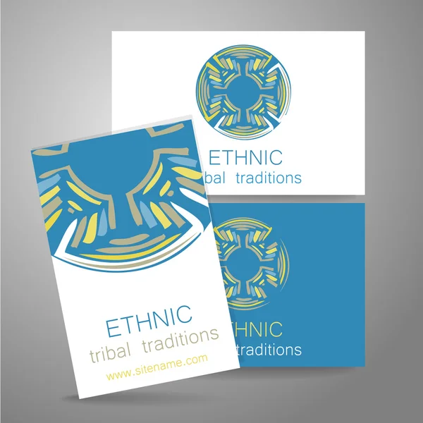 Logo traditions ethniques — Image vectorielle