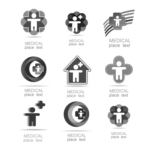 Medicinska logotyp Set — Stock vektor