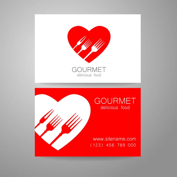 Logotipo da comida gourmet — Vetor de Stock