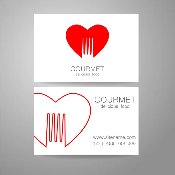 Logotipo de comida gourmet — Vector de stock