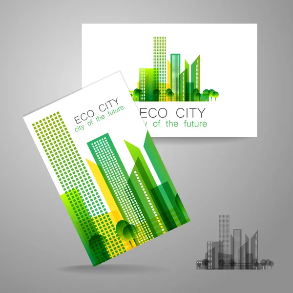 Logo miasta Eco — Wektor stockowy