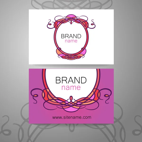 Brand name frame logo — Stock Vector