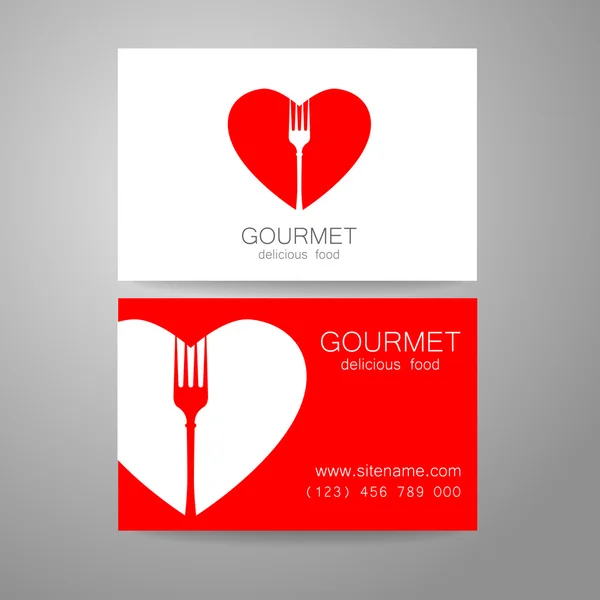 Logotipo da comida gourmet — Vetor de Stock