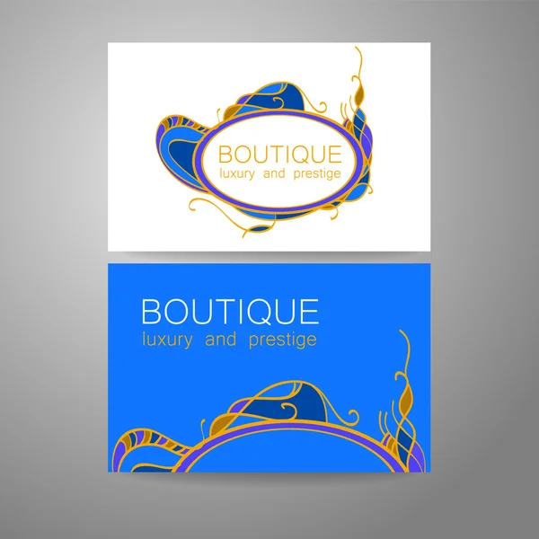 Logo Boutique de prestigio de lujo — Archivo Imágenes Vectoriales