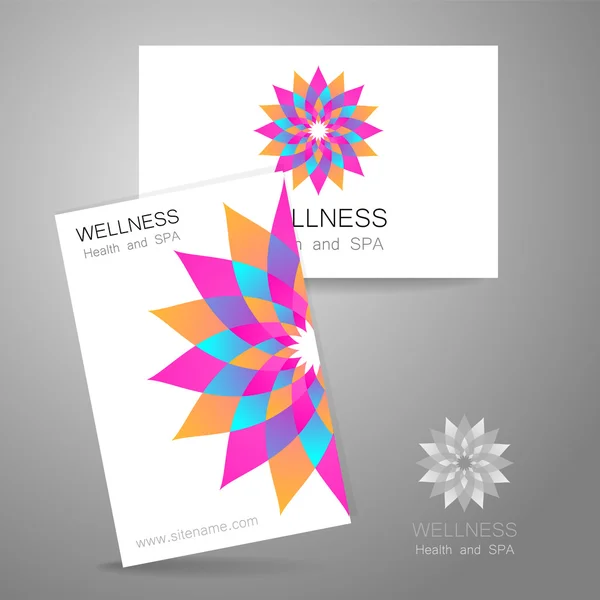 Wellness logo Royalty Free Stock Vektory