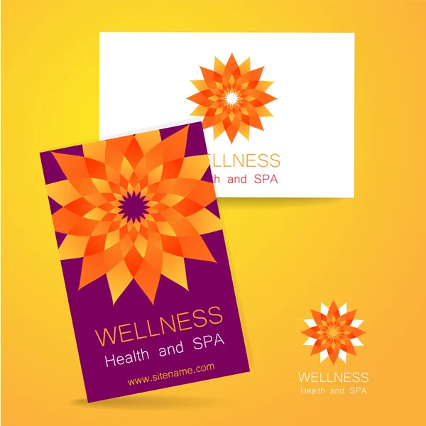 Logo Wellness Wektor Stockowy
