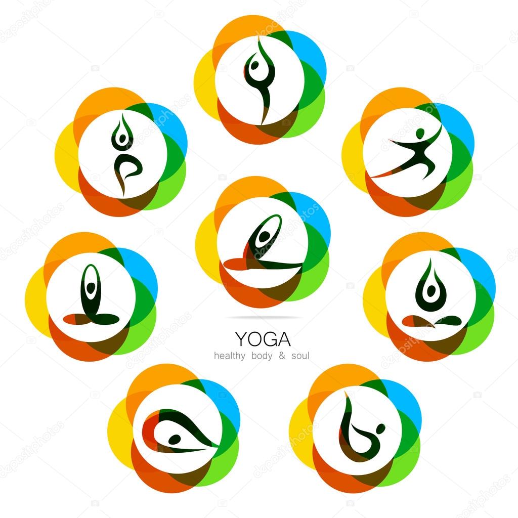 Yoga logo set Stock Vector by ©antoshkaforever 85078412, image size:1024x1024