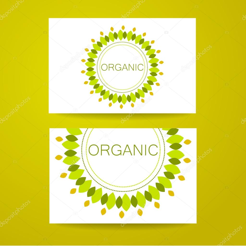 Sign of the organic product. Template logo for organic products and goods.