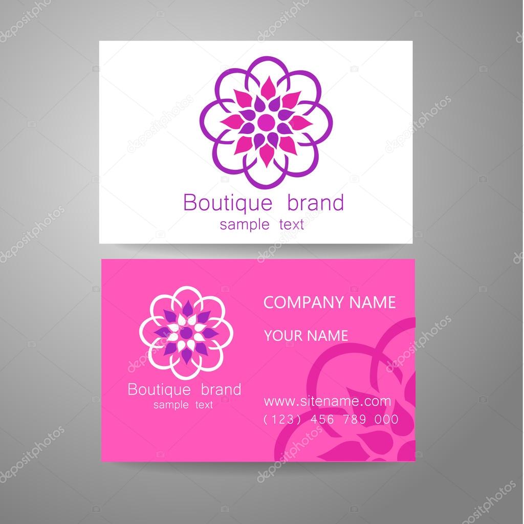 Boutique brand - template logo. The luxury, richness, exclusive, business, presentation of corporate identity.