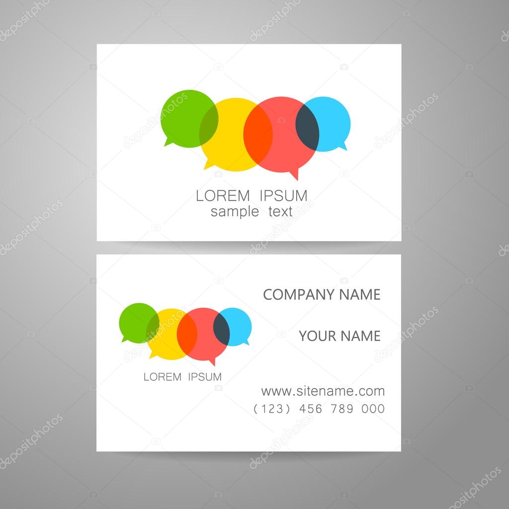 Communication - template logo. The sign consists of a speech-bubble dialogues. The symbol of connection, communication, social networking, association and union.