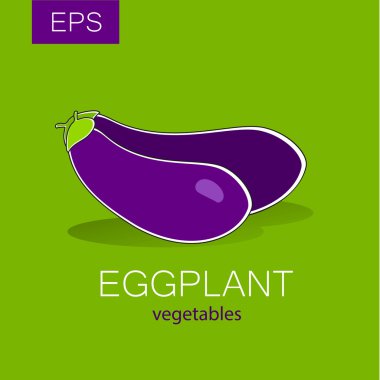 Patlıcan sebze vektör