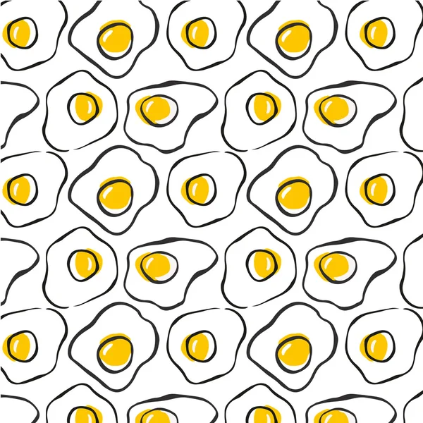 Kahvaltı pişmiş yumurta — Stok Vektör