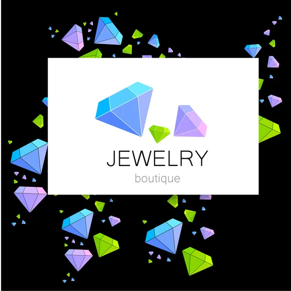 Logotipo do sinal boutique jóias —  Vetores de Stock