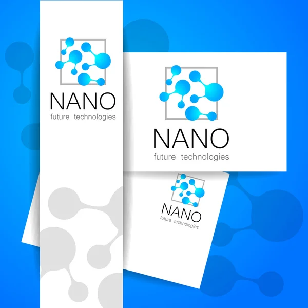 Vetor logotipo nano —  Vetores de Stock