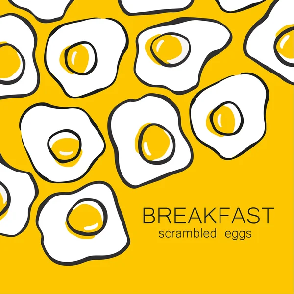 Яєчня сніданок — стоковий вектор