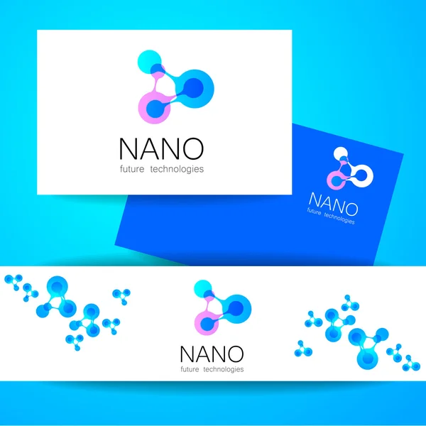 Nano logo vecteur — Image vectorielle