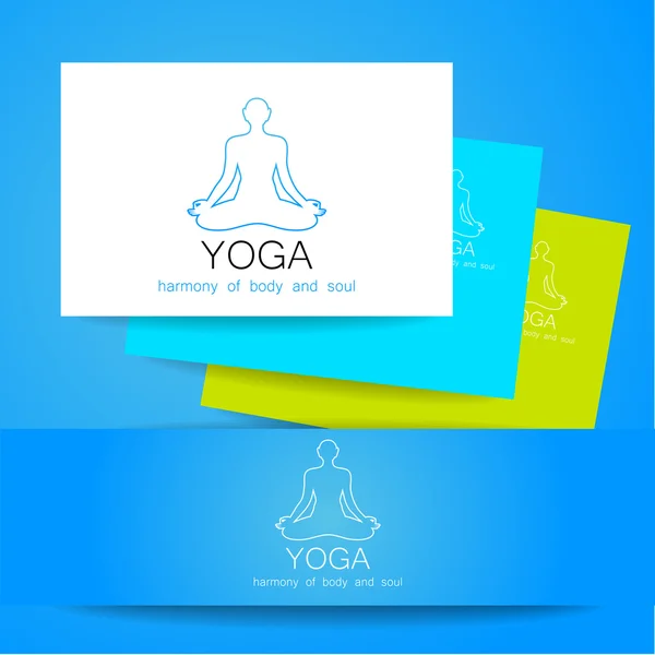 Vector signo de yoga — Vector de stock